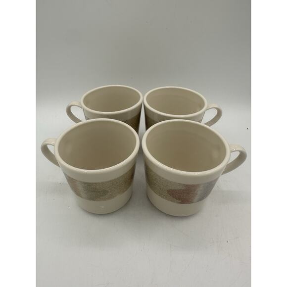 Corelle Impressions Mirage Style Coffee Tea Cups Beautiful Multi Color Set of 4 - Picture 1 of 5